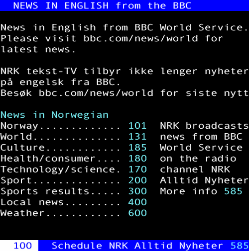 NRK Tekst-TV - 190